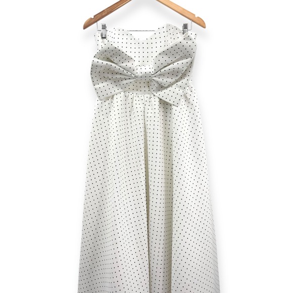 Mestiza New York NEW White Puff Puff Strapless Ball Gown - Women's‎ Size 6 - Picture 6 of 16